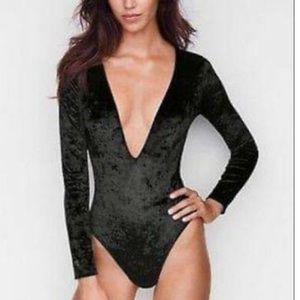 Victoria’s Secret One-Piece Black Velvet